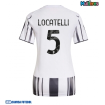 Camisa de Futebol Juventus Manuel Locatelli #5 Equipamento Principal Mulheres 2025-26 Manga Curta